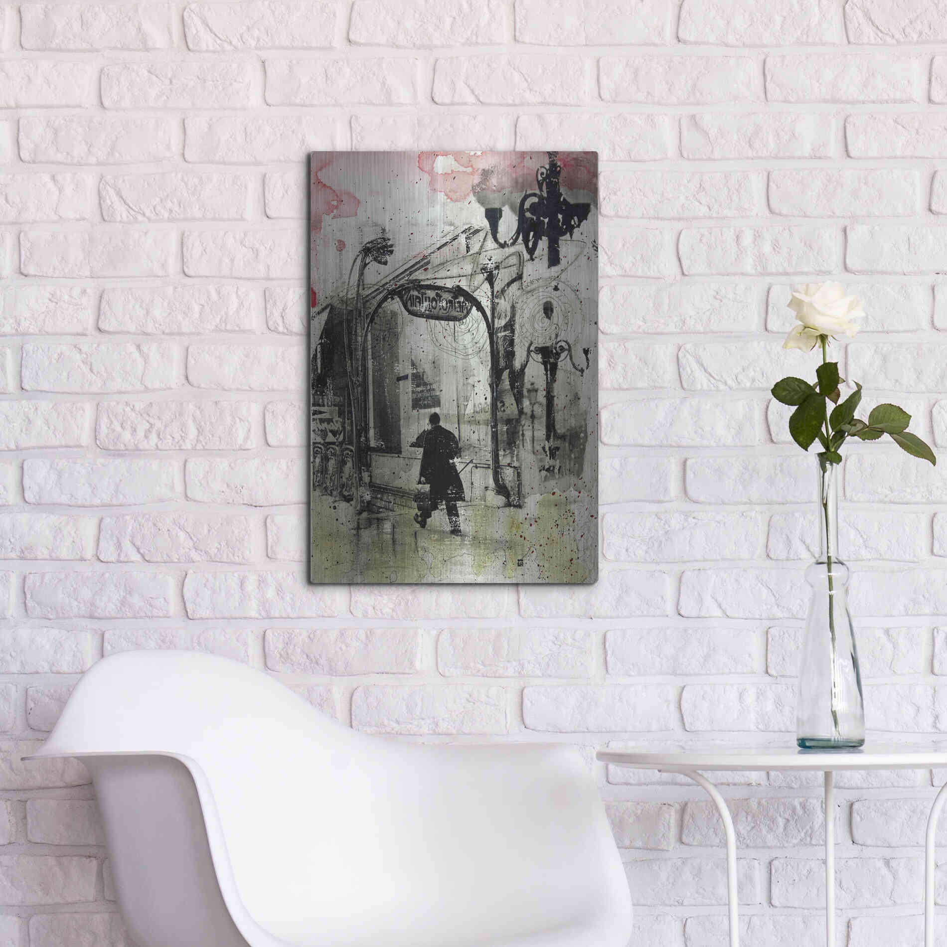 Luxe Metal Art 'Rush Hour' by DB Waterman, Metal Wall Art,16x24