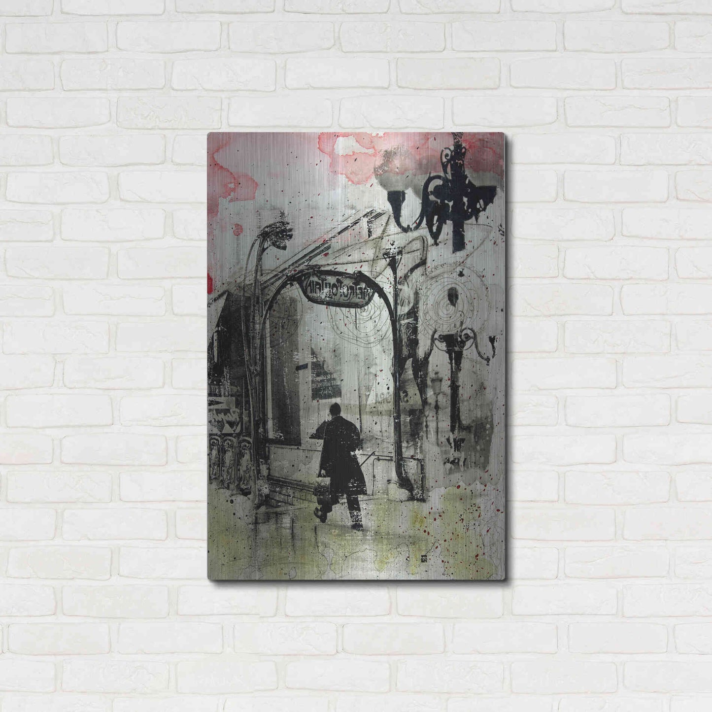 Luxe Metal Art 'Rush Hour' by DB Waterman, Metal Wall Art,24x36