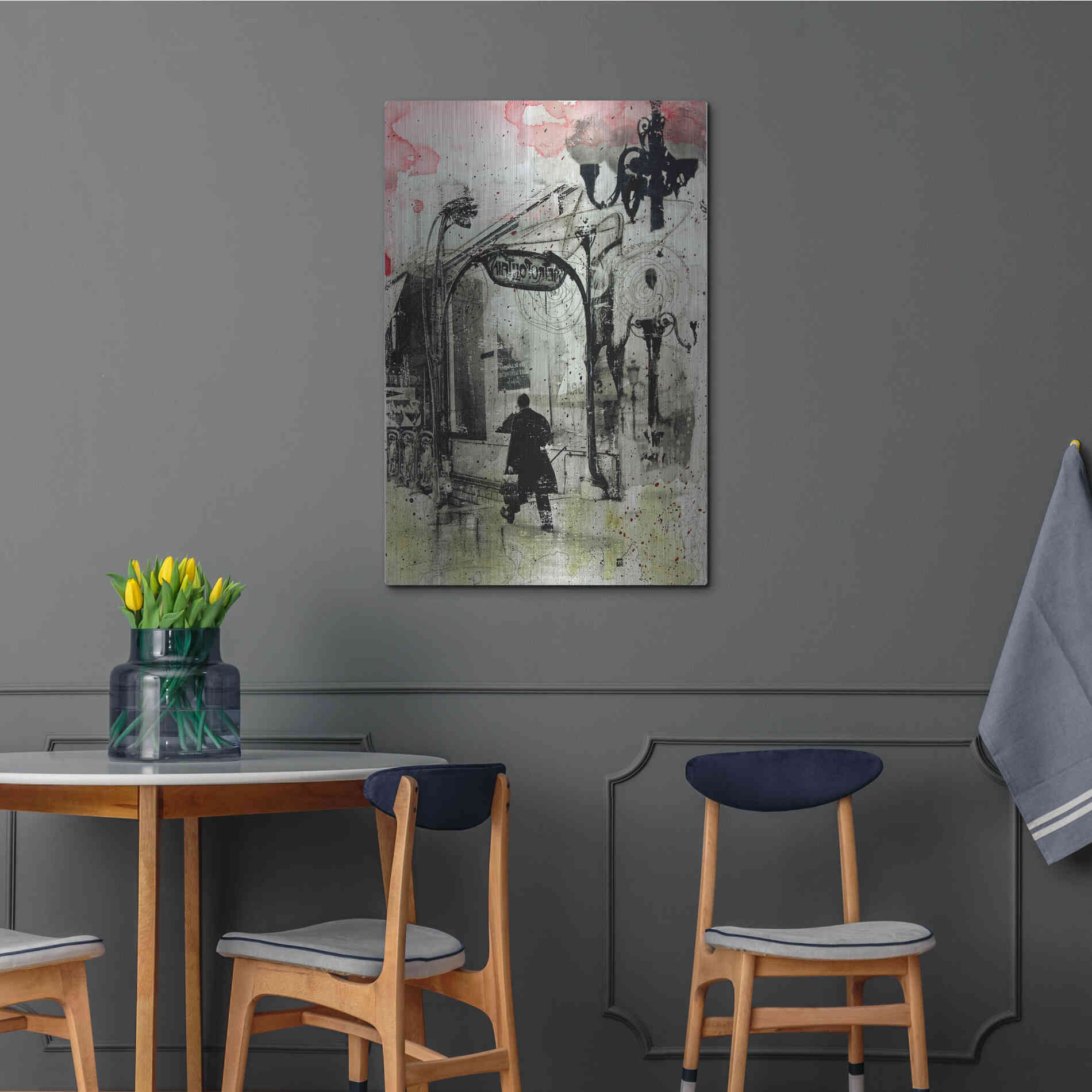 Luxe Metal Art 'Rush Hour' by DB Waterman, Metal Wall Art,24x36