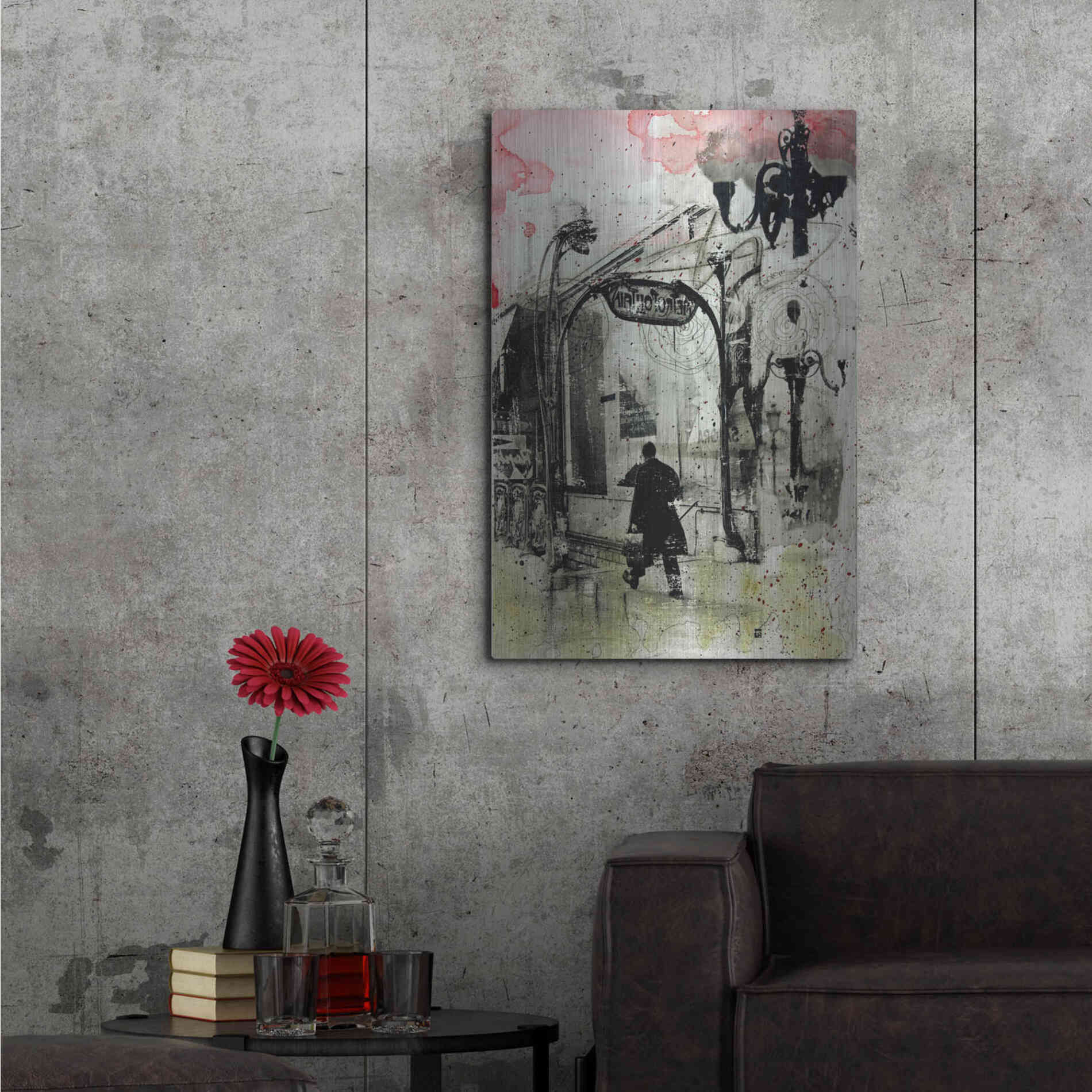 Luxe Metal Art 'Rush Hour' by DB Waterman, Metal Wall Art,24x36