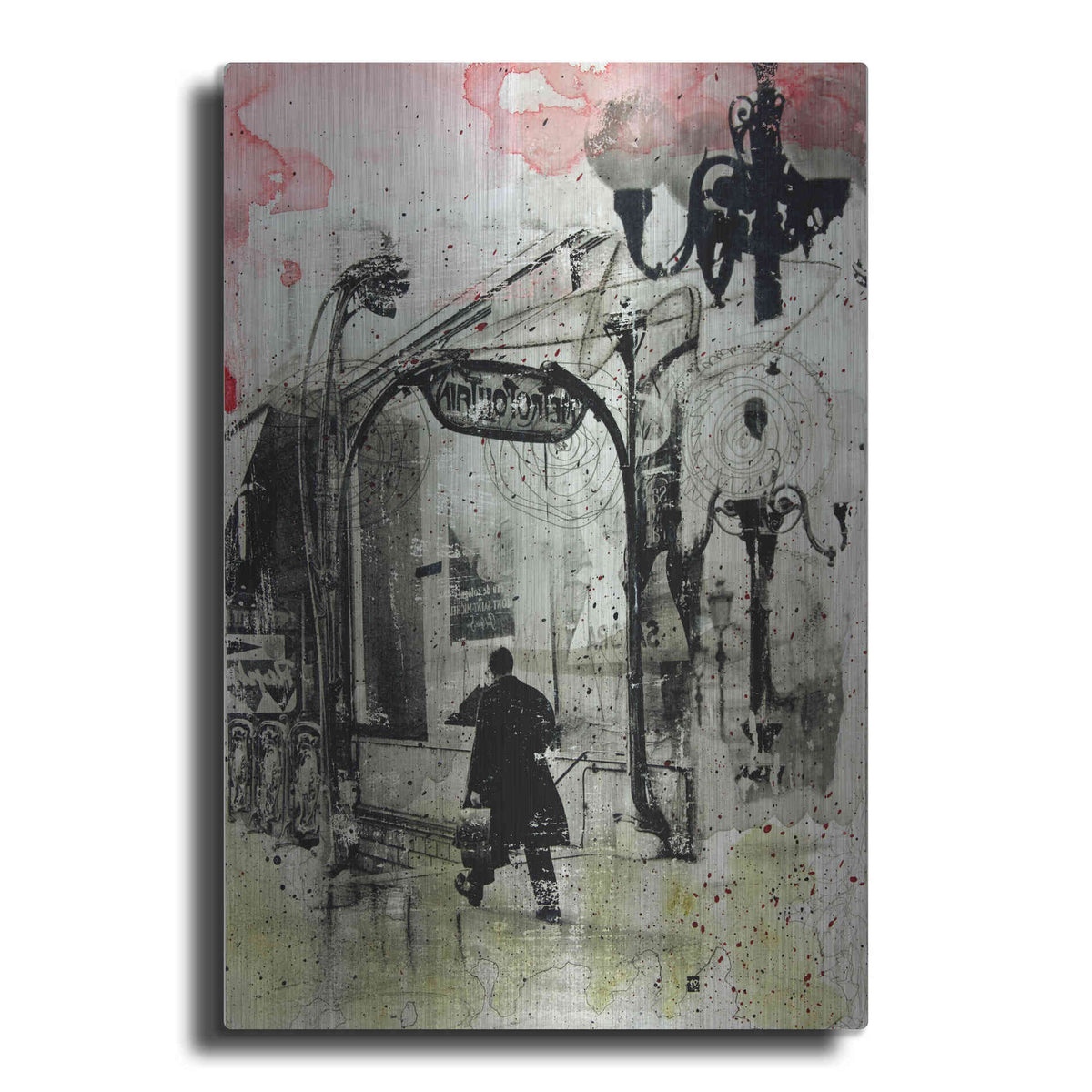 Luxe Metal Art 'Rush Hour' by DB Waterman, Metal Wall Art