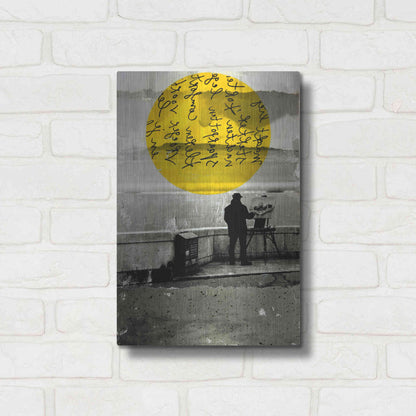 Luxe Metal Art 'Street With A View' by DB Waterman, Metal Wall Art,12x16