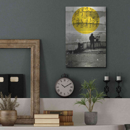 Luxe Metal Art 'Street With A View' by DB Waterman, Metal Wall Art,12x16