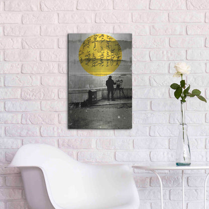 Luxe Metal Art 'Street With A View' by DB Waterman, Metal Wall Art,16x24