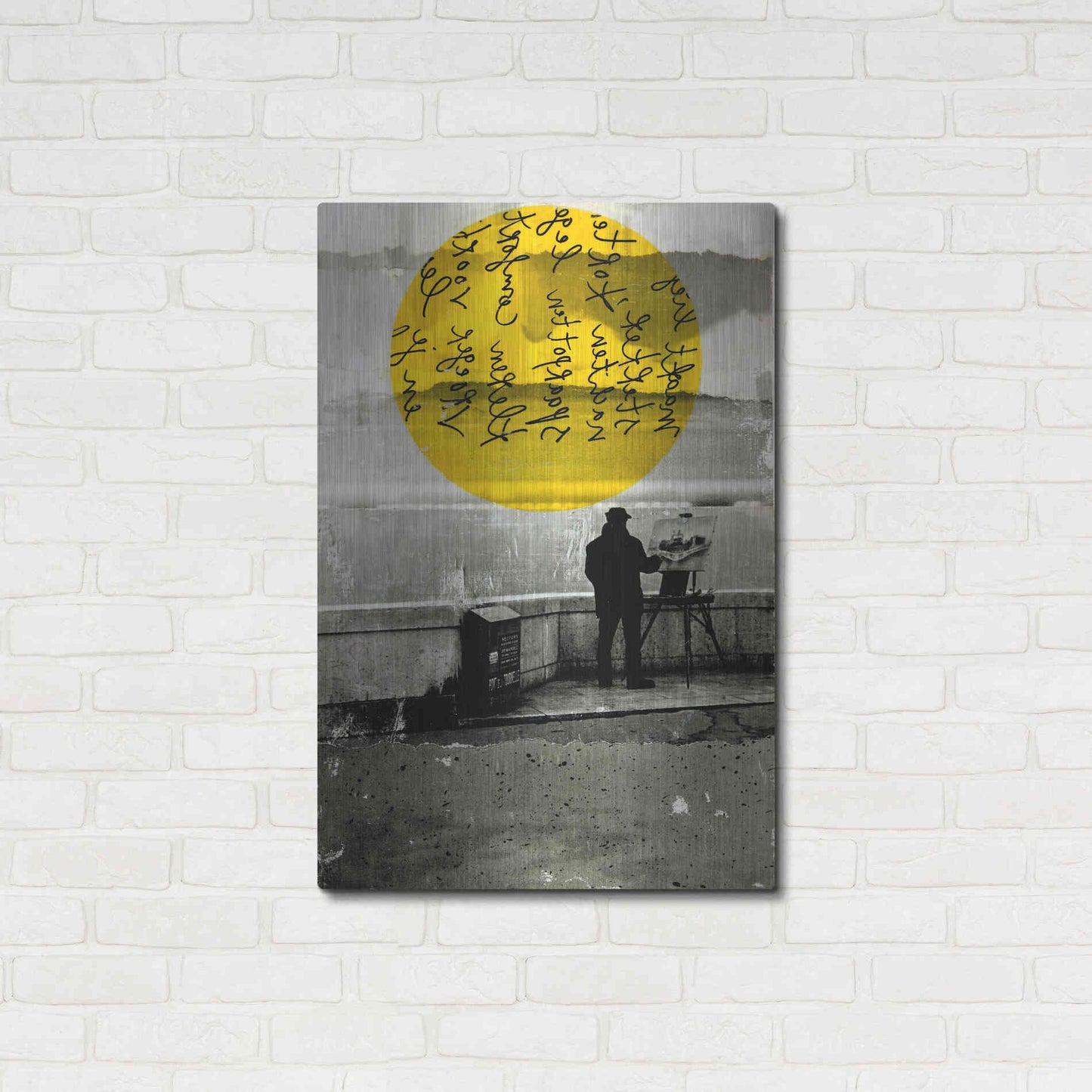 Luxe Metal Art 'Street With A View' by DB Waterman, Metal Wall Art,24x36