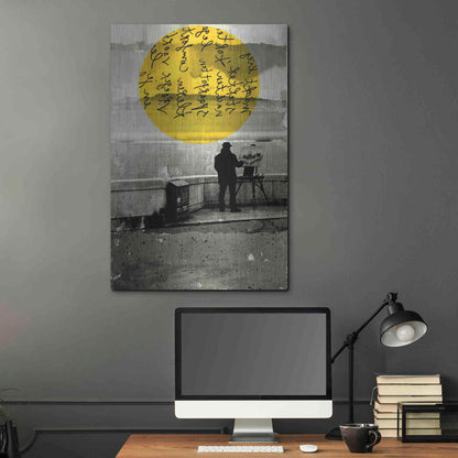 Luxe Metal Art 'Street With A View' by DB Waterman, Metal Wall Art,24x36