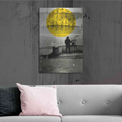 Luxe Metal Art 'Street With A View' by DB Waterman, Metal Wall Art,24x36