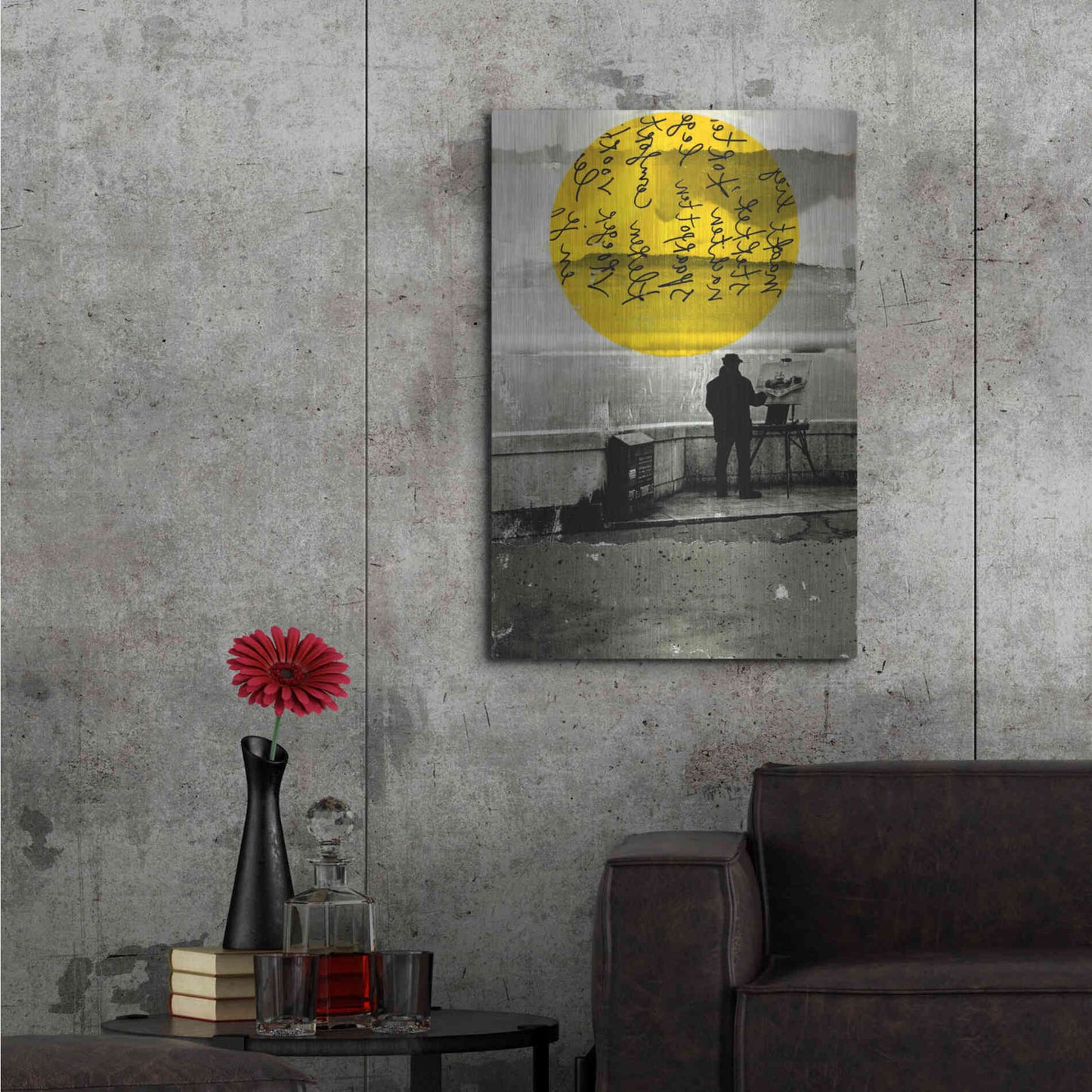 Luxe Metal Art 'Street With A View' by DB Waterman, Metal Wall Art,24x36
