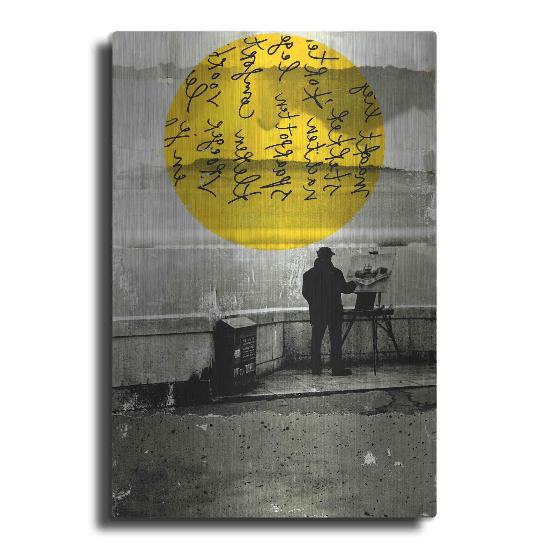 Luxe Metal Art 'Street With A View' by DB Waterman, Metal Wall Art