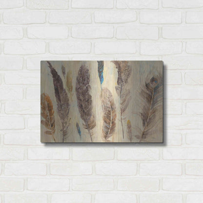 Luxe Metal Art 'Feather Study' by Albena Hristova, Metal Wall Art,24x16