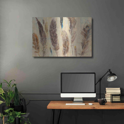 Luxe Metal Art 'Feather Study' by Albena Hristova, Metal Wall Art,36x24