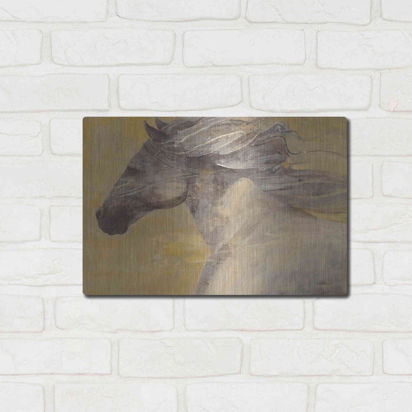 Luxe Metal Art 'Into the Wind' by Albena Hristova, Metal Wall Art,16x12