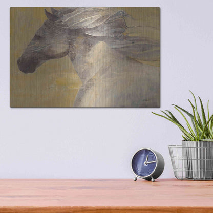 Luxe Metal Art 'Into the Wind' by Albena Hristova, Metal Wall Art,16x12