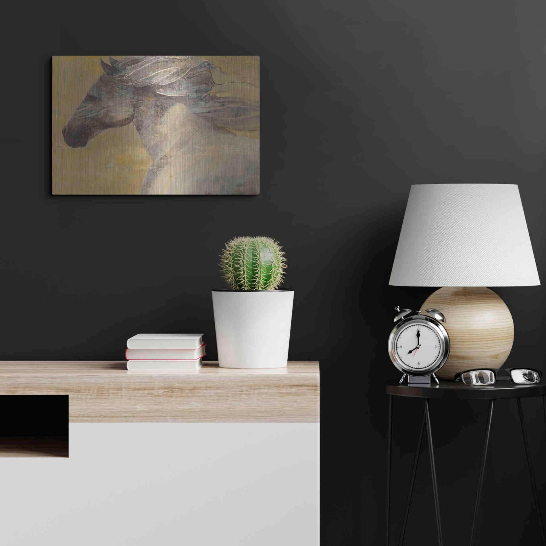Luxe Metal Art 'Into the Wind' by Albena Hristova, Metal Wall Art,24x16