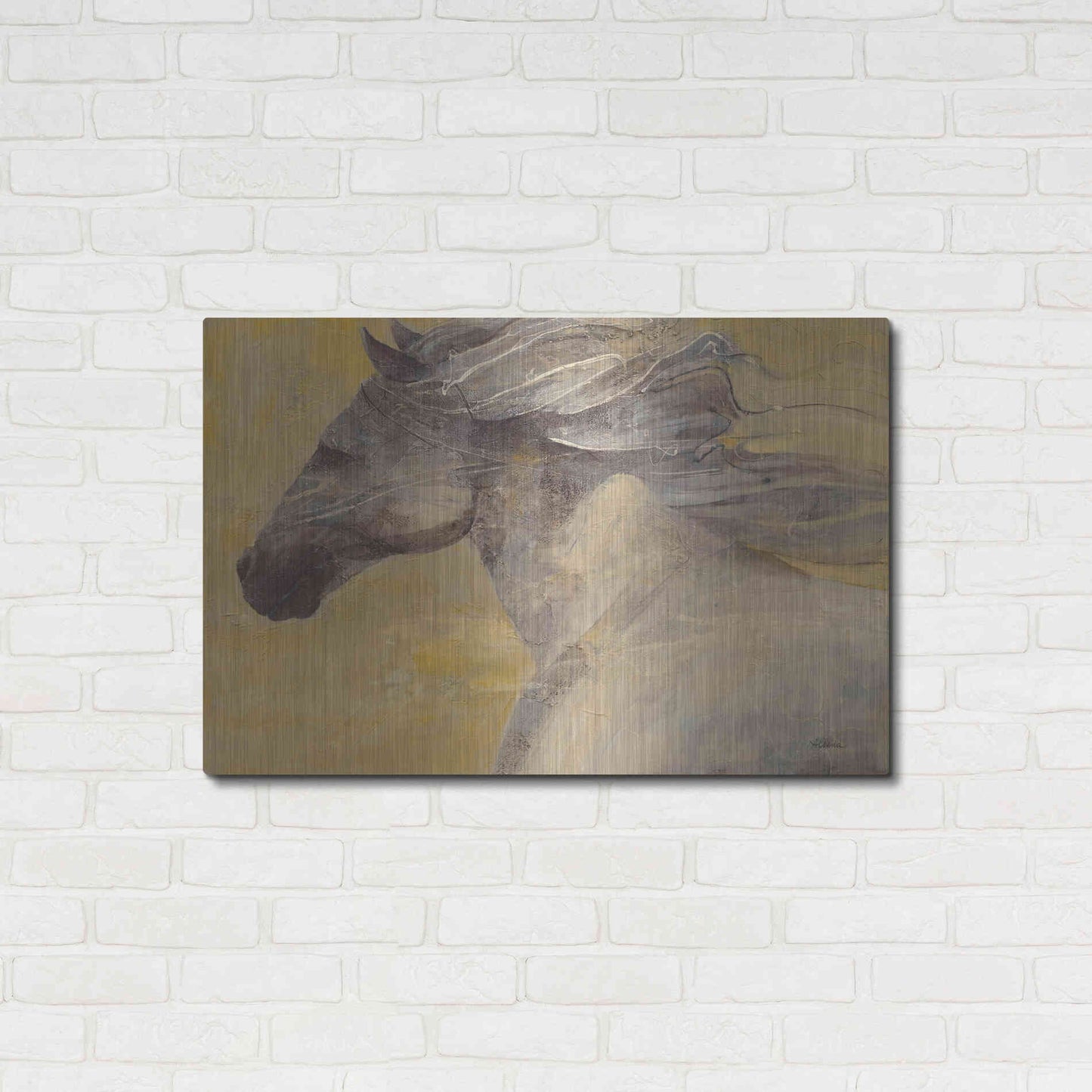 Luxe Metal Art 'Into the Wind' by Albena Hristova, Metal Wall Art,36x24