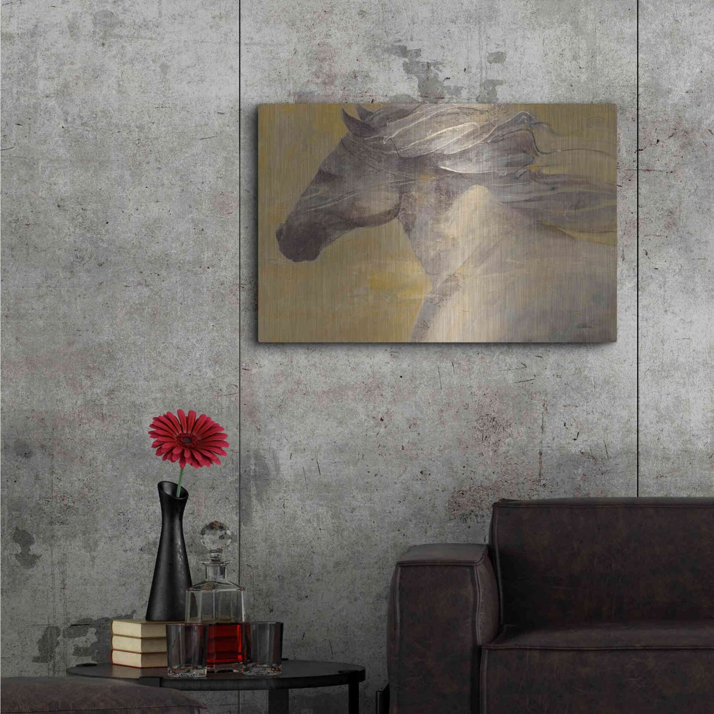 Luxe Metal Art 'Into the Wind' by Albena Hristova, Metal Wall Art,36x24