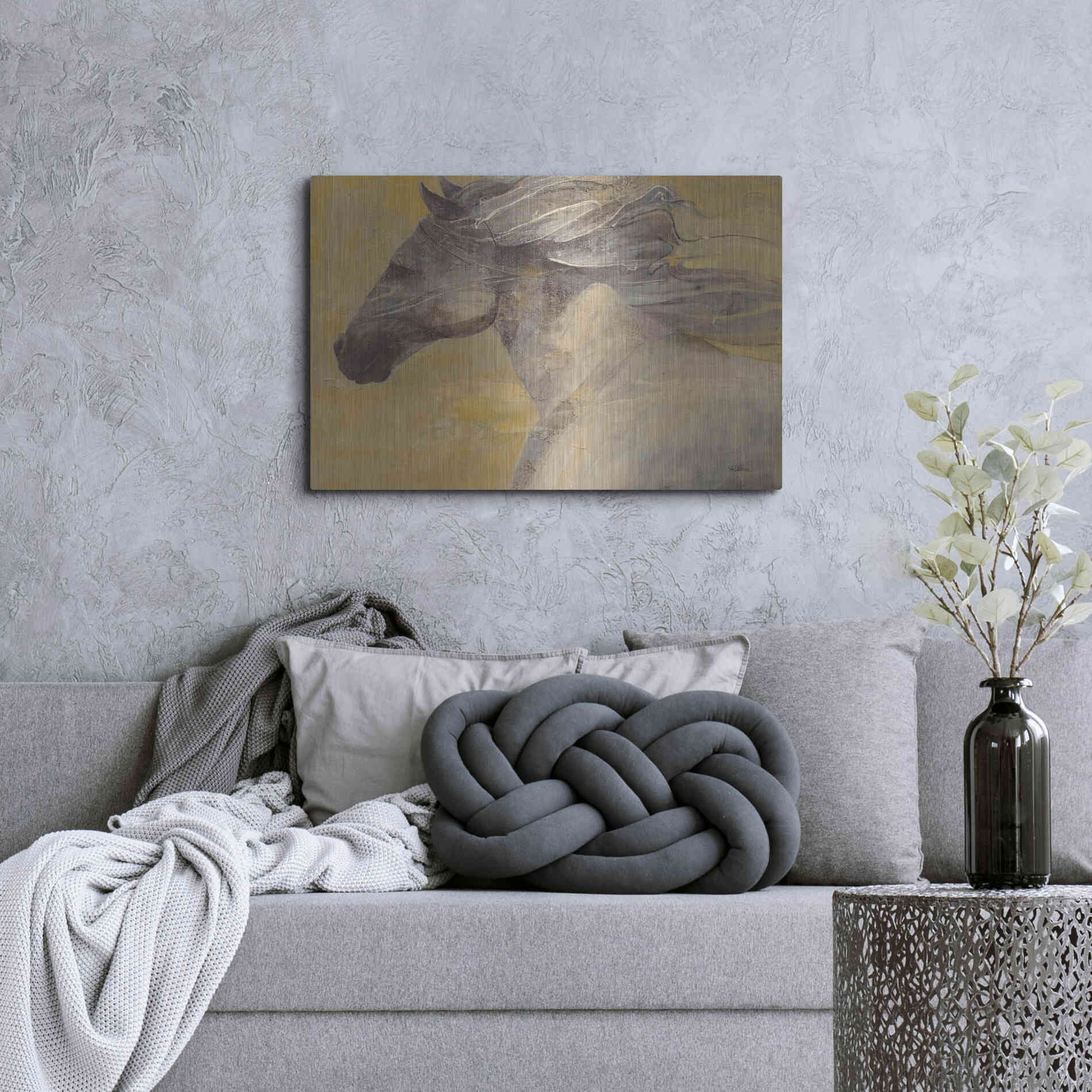 Luxe Metal Art 'Into the Wind' by Albena Hristova, Metal Wall Art,36x24