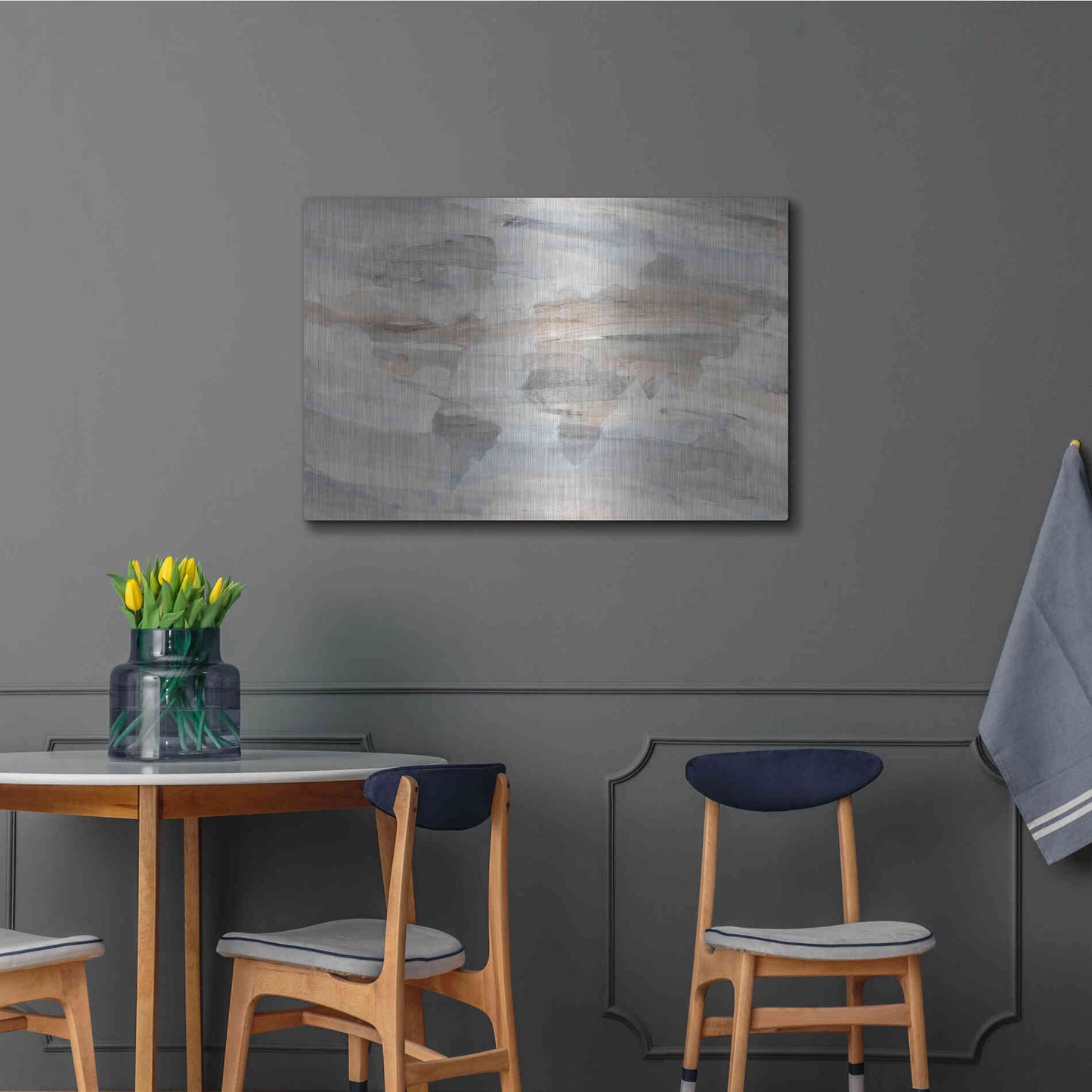 Luxe Metal Art 'Misty World' by Albena Hristova, Metal Wall Art,36x24