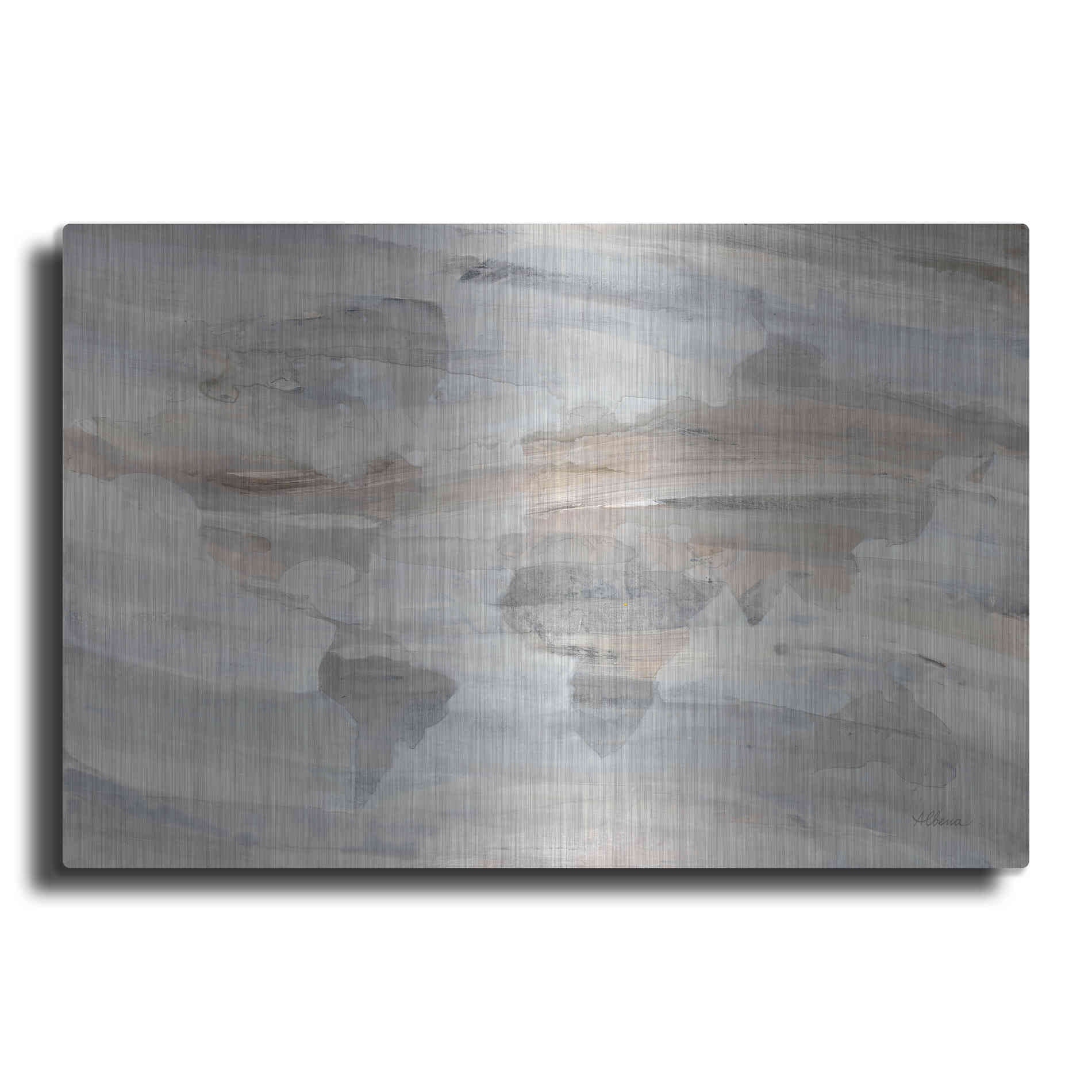 Luxe Metal Art 'Misty World' by Albena Hristova, Metal Wall Art