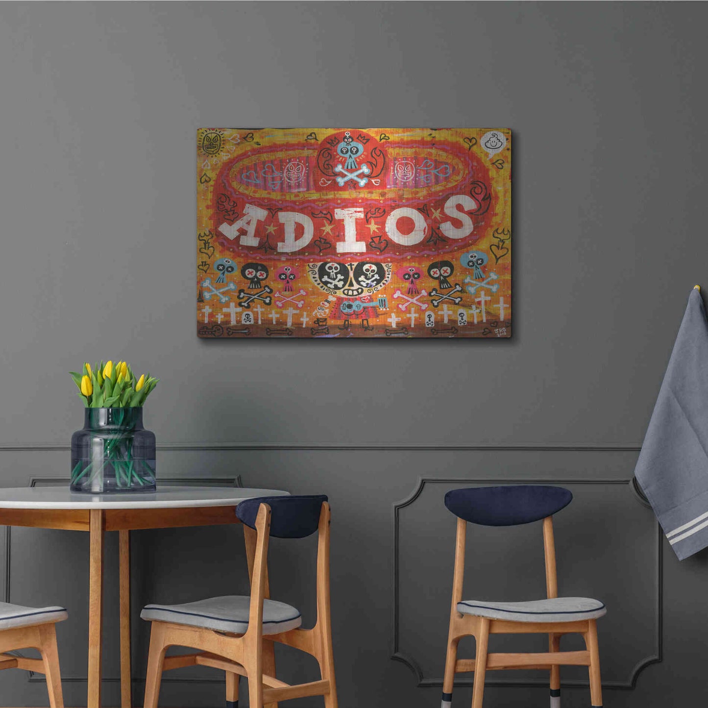 Luxe Metal Art 'Adios Amigos' by Jorge R. Gutierrez,36x24