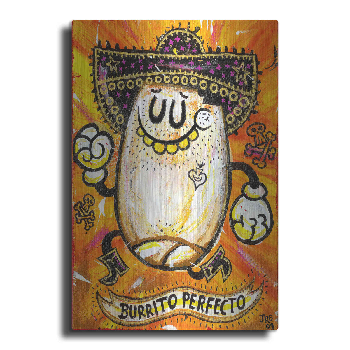 Luxe Metal Art 'Burrito Perfecto' by Jorge R. Gutierrez