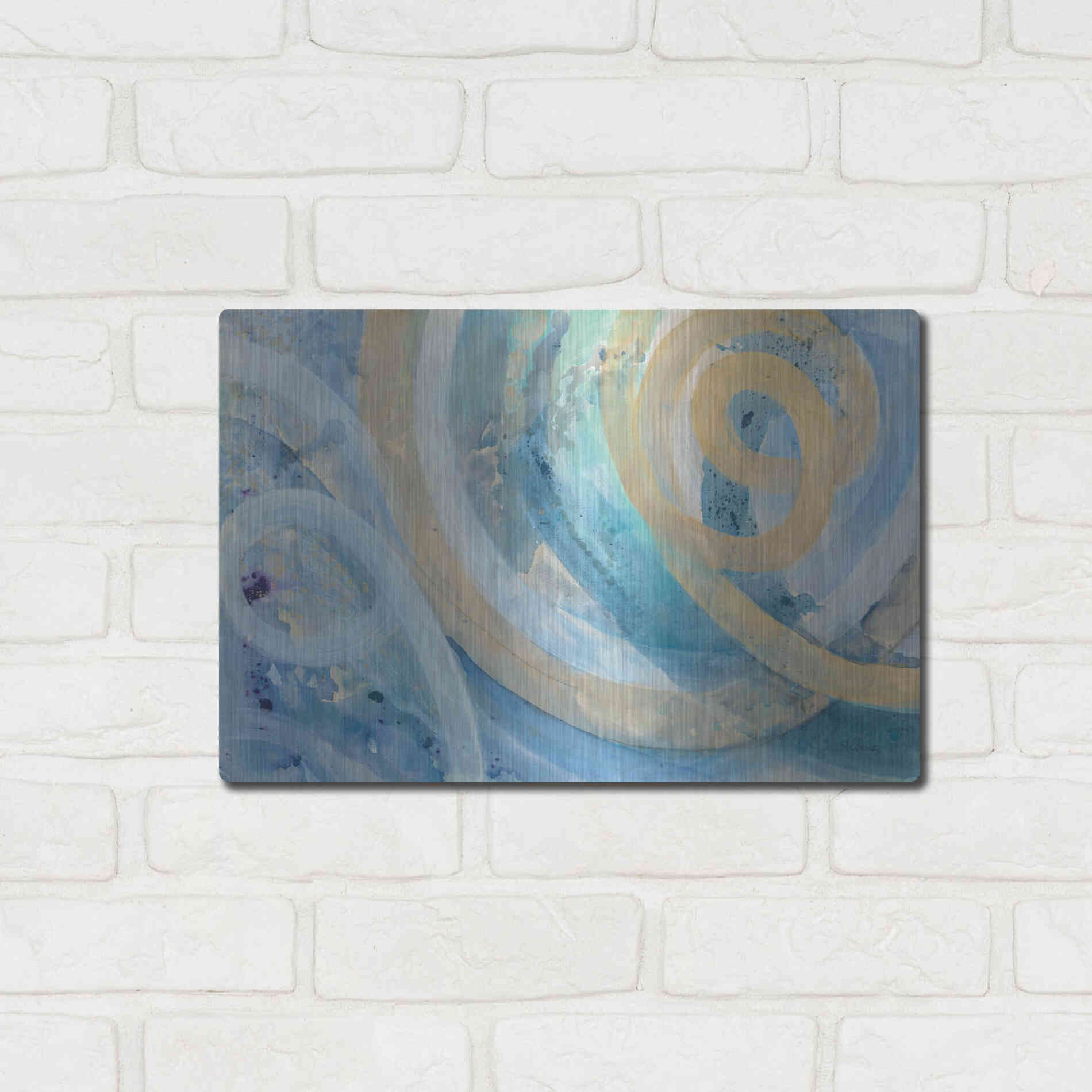 Luxe Metal Art 'On the Roller Coaster' by Albena Hristova, Metal Wall Art,16x12