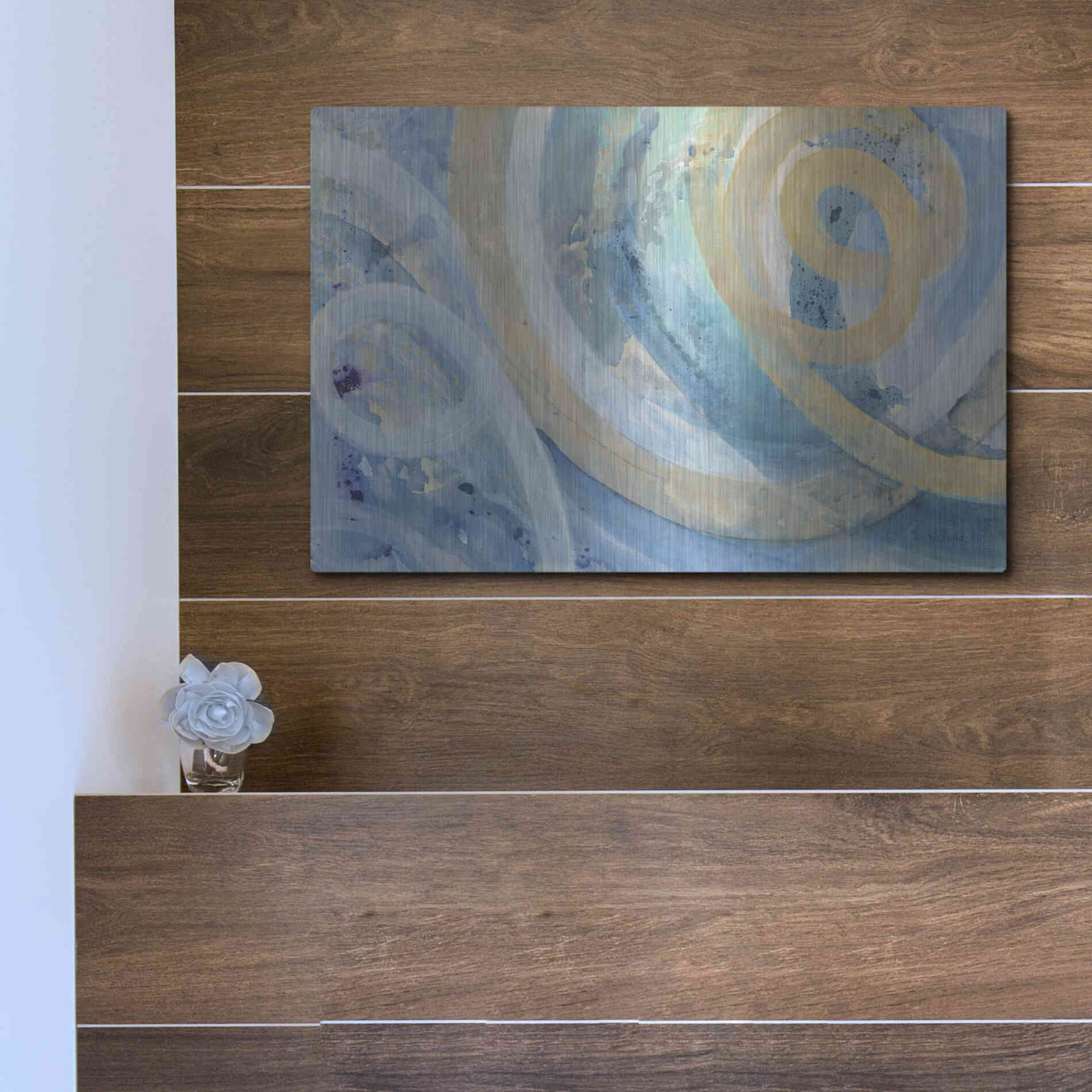 Luxe Metal Art 'On the Roller Coaster' by Albena Hristova, Metal Wall Art,16x12