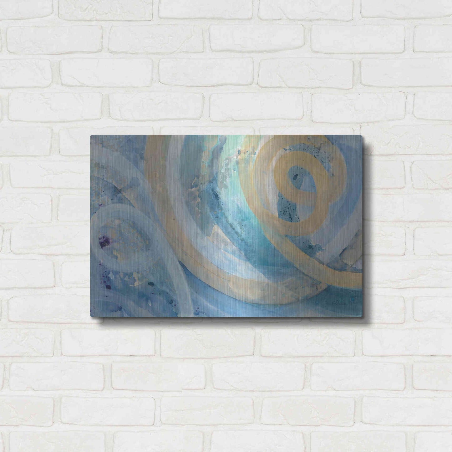 Luxe Metal Art 'On the Roller Coaster' by Albena Hristova, Metal Wall Art,24x16