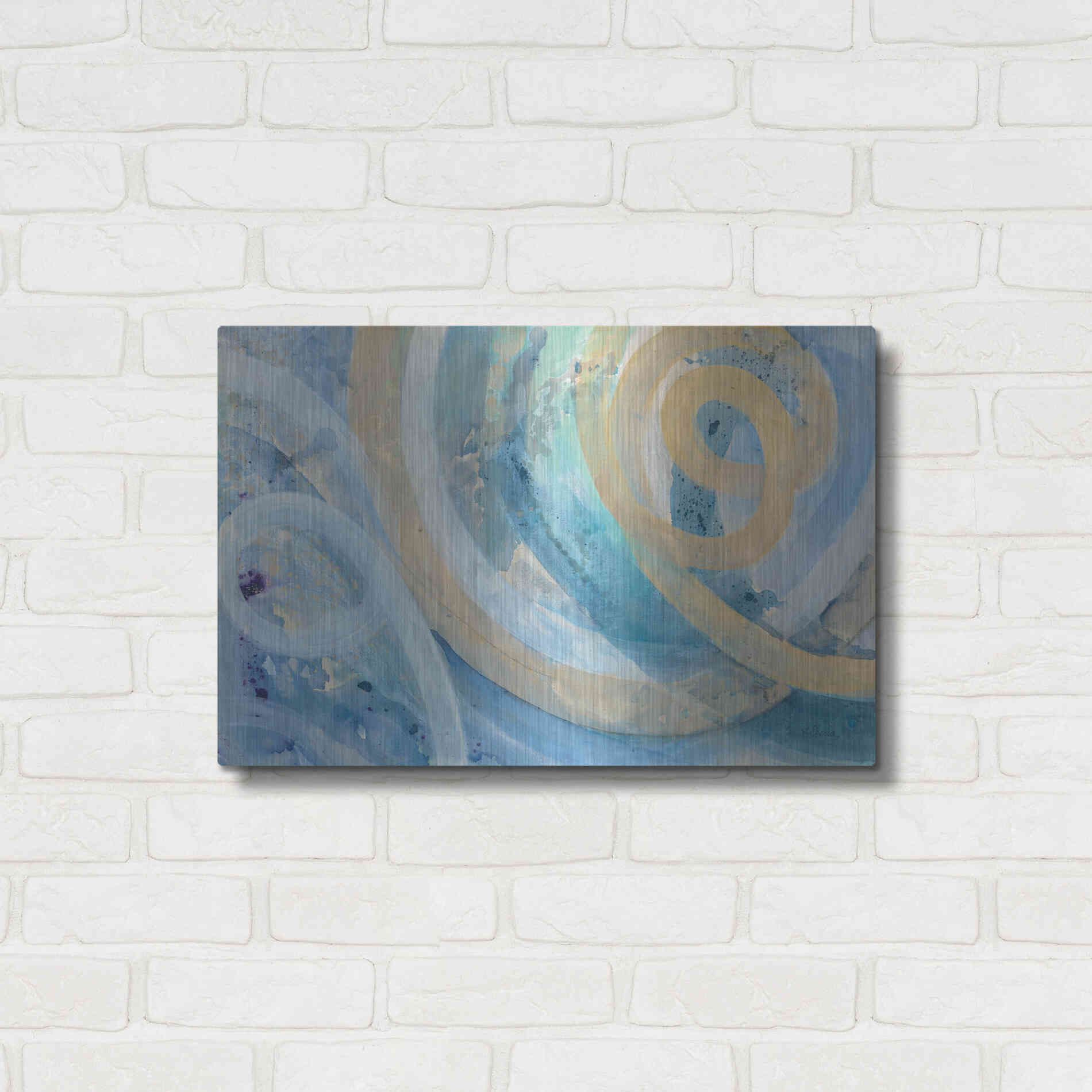 Luxe Metal Art 'On the Roller Coaster' by Albena Hristova, Metal Wall Art,24x16