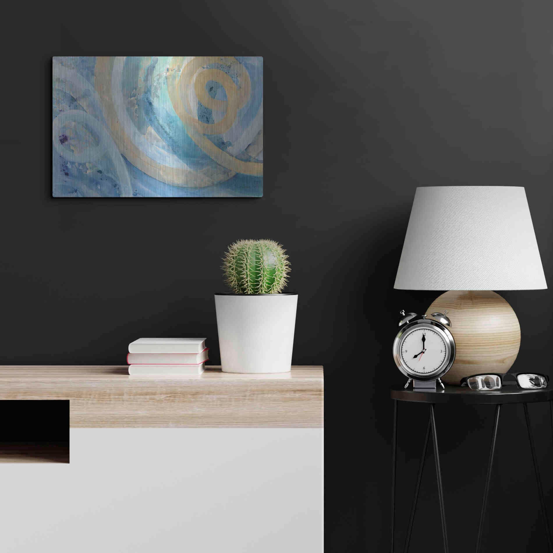 Luxe Metal Art 'On the Roller Coaster' by Albena Hristova, Metal Wall Art,24x16