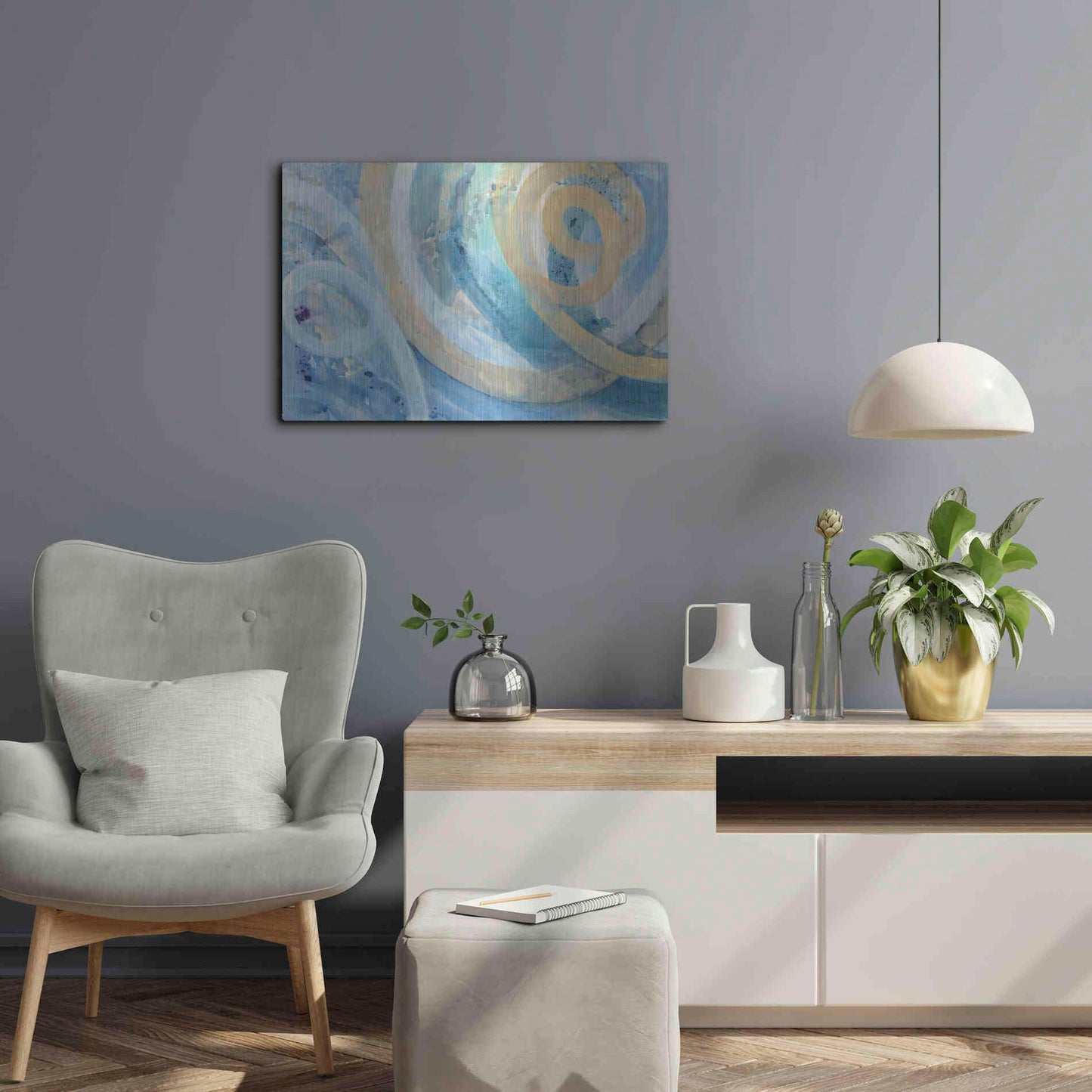 Luxe Metal Art 'On the Roller Coaster' by Albena Hristova, Metal Wall Art,24x16