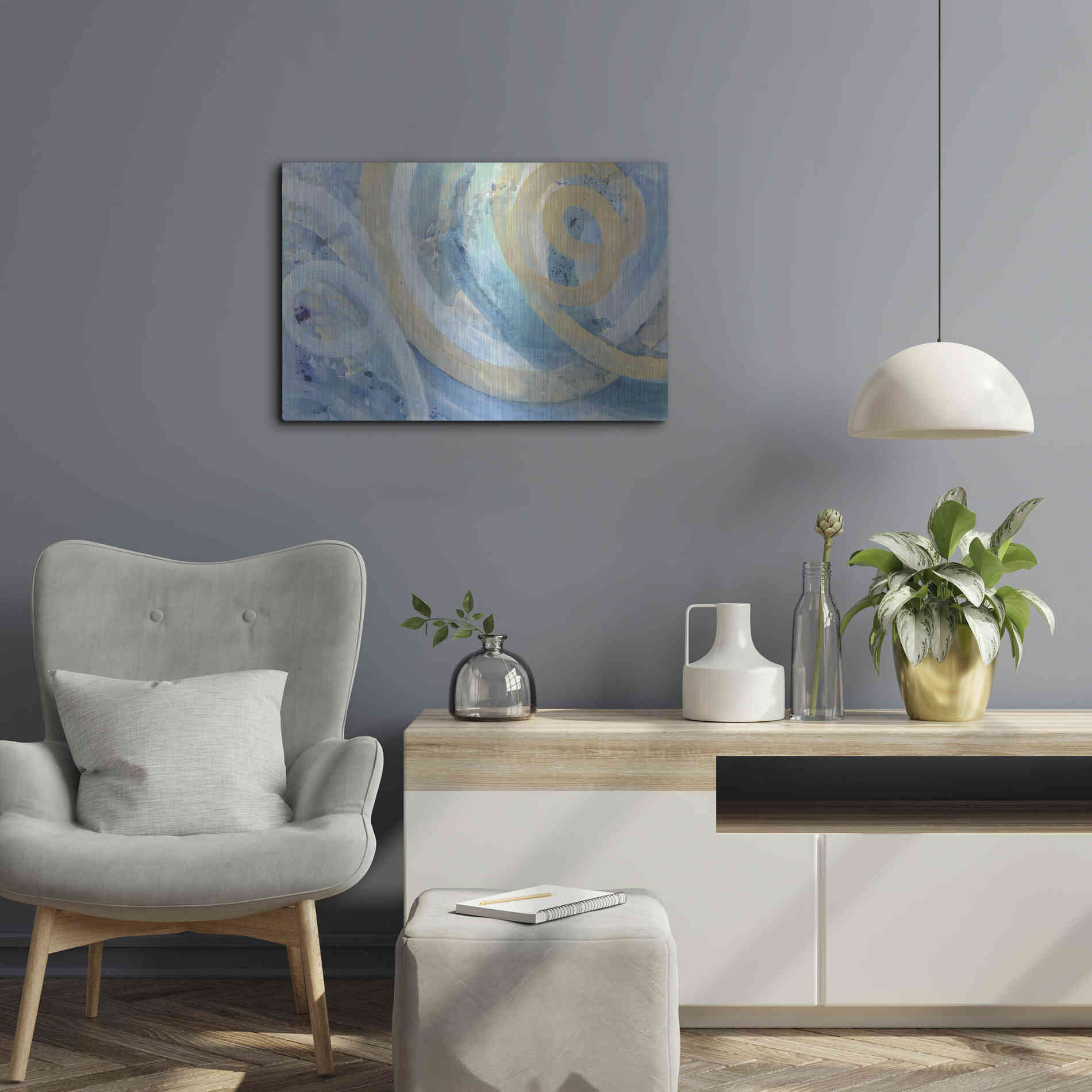 Luxe Metal Art 'On the Roller Coaster' by Albena Hristova, Metal Wall Art,24x16