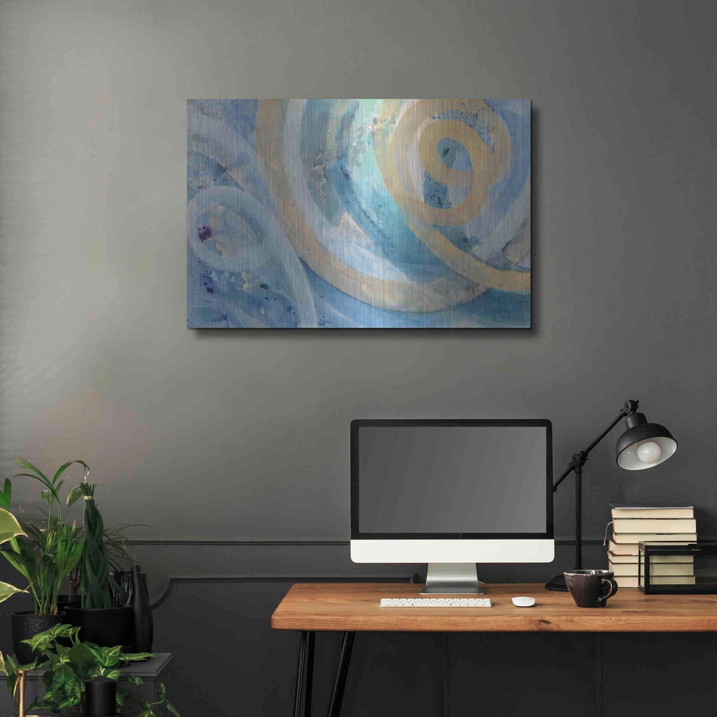 Luxe Metal Art 'On the Roller Coaster' by Albena Hristova, Metal Wall Art,36x24
