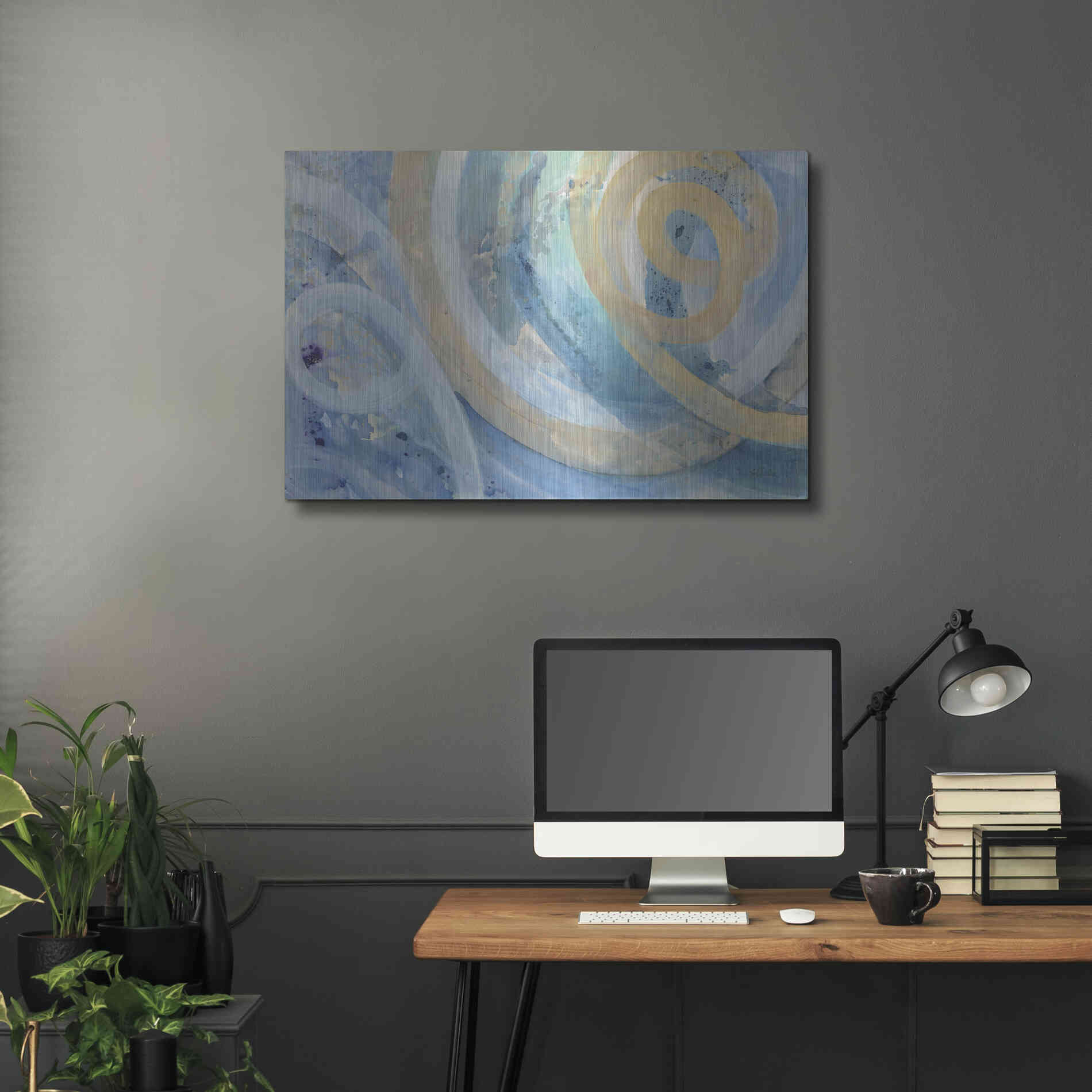 Luxe Metal Art 'On the Roller Coaster' by Albena Hristova, Metal Wall Art,36x24