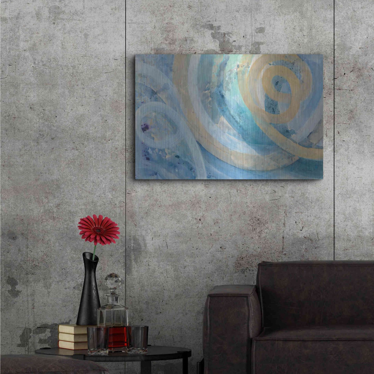 Luxe Metal Art 'On the Roller Coaster' by Albena Hristova, Metal Wall Art,36x24
