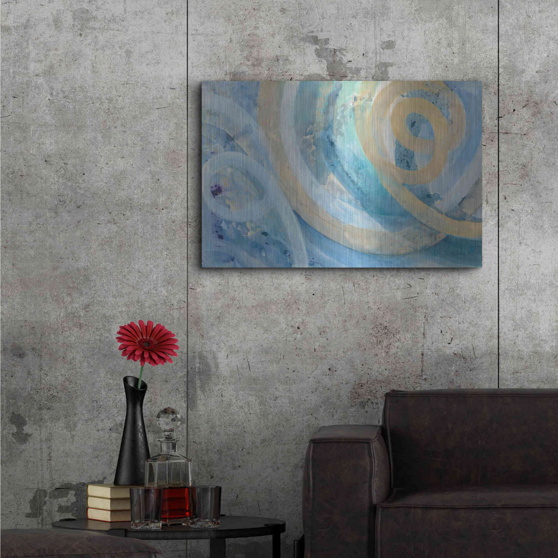 Luxe Metal Art 'On the Roller Coaster' by Albena Hristova, Metal Wall Art,36x24