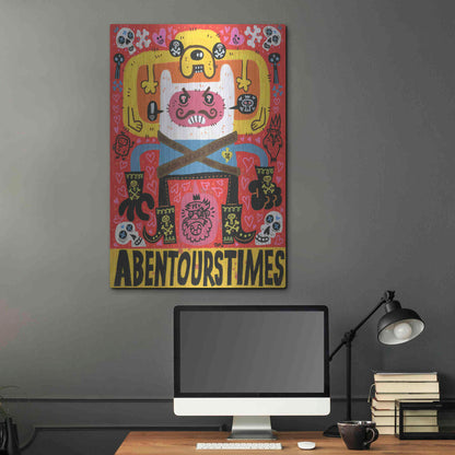 Luxe Metal Art 'Las Aventuras de Pen' by Jorge R. Gutierrez,24x36