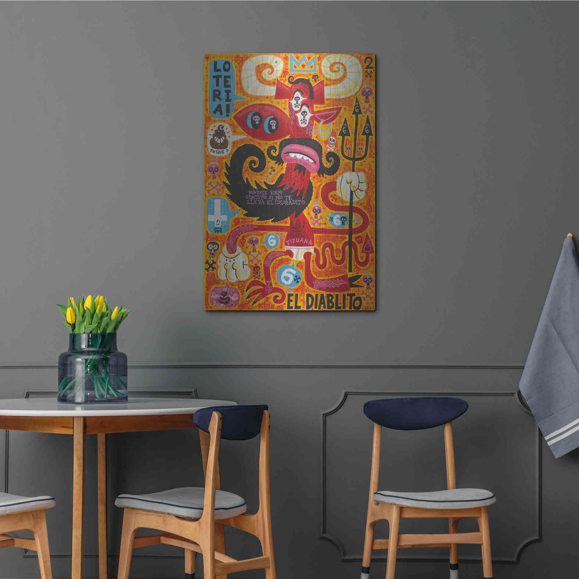 Luxe Metal Art 'Loteria!' by Jorge R. Gutierrez,24x36