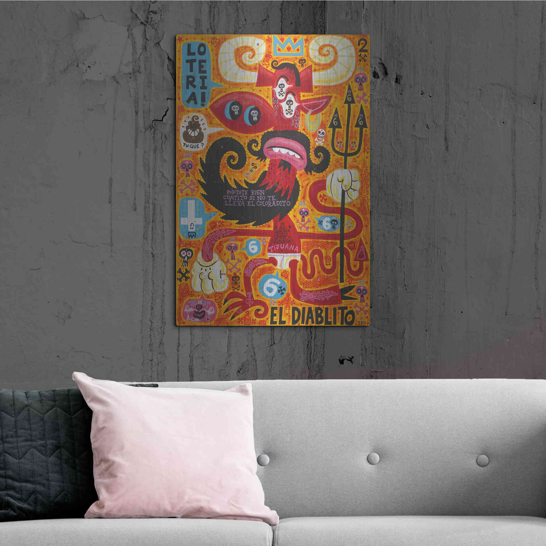 Luxe Metal Art 'Loteria!' by Jorge R. Gutierrez,24x36