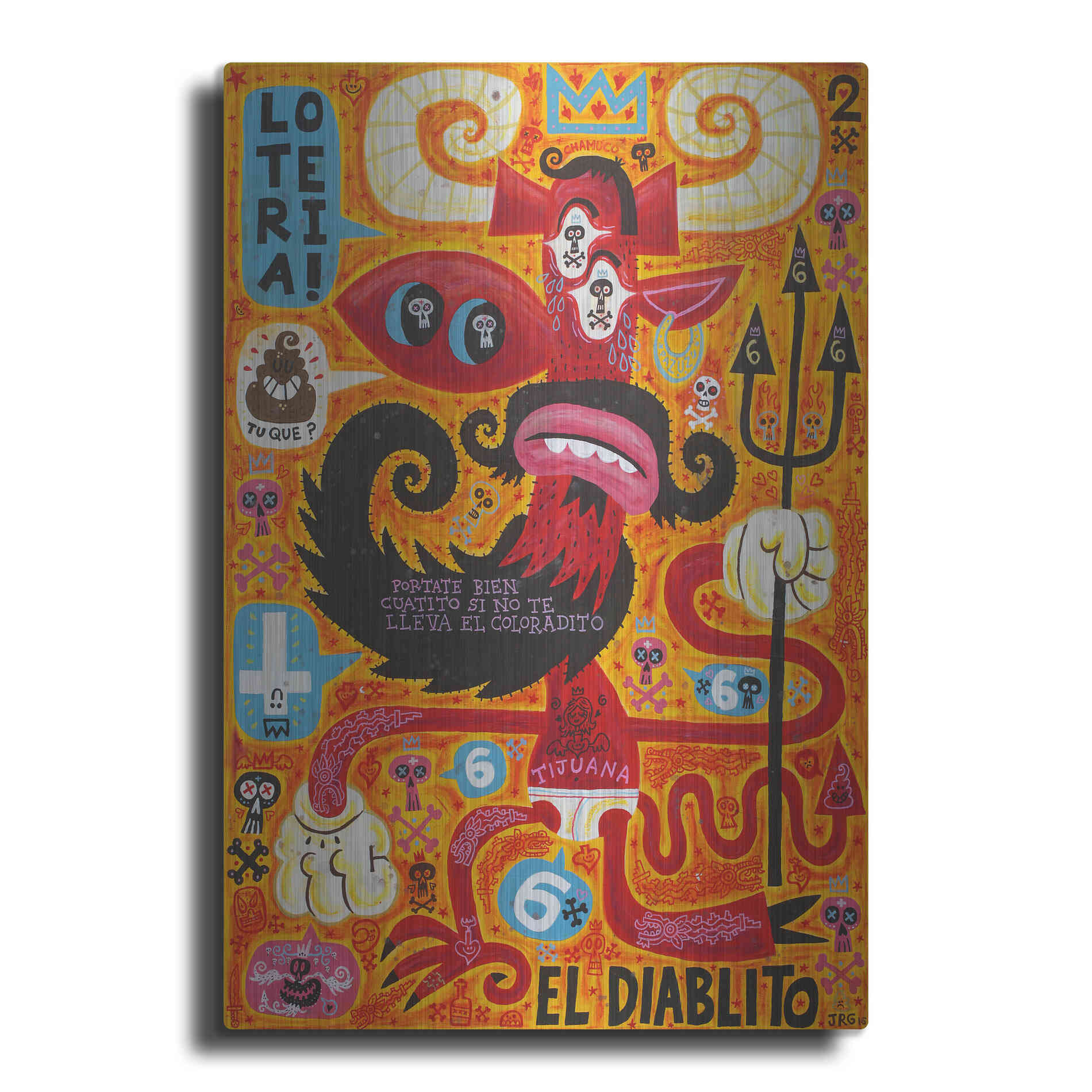 Luxe Metal Art 'Loteria!' by Jorge R. Gutierrez