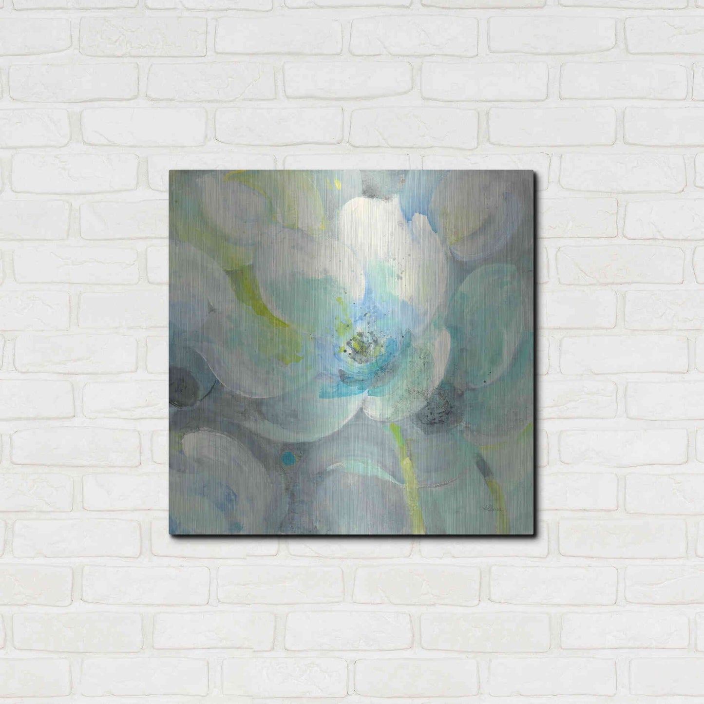 Luxe Metal Art 'Sunny Bloom' by Albena Hristova, Metal Wall Art,24x24