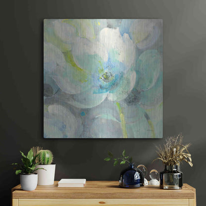 Luxe Metal Art 'Sunny Bloom' by Albena Hristova, Metal Wall Art,24x24