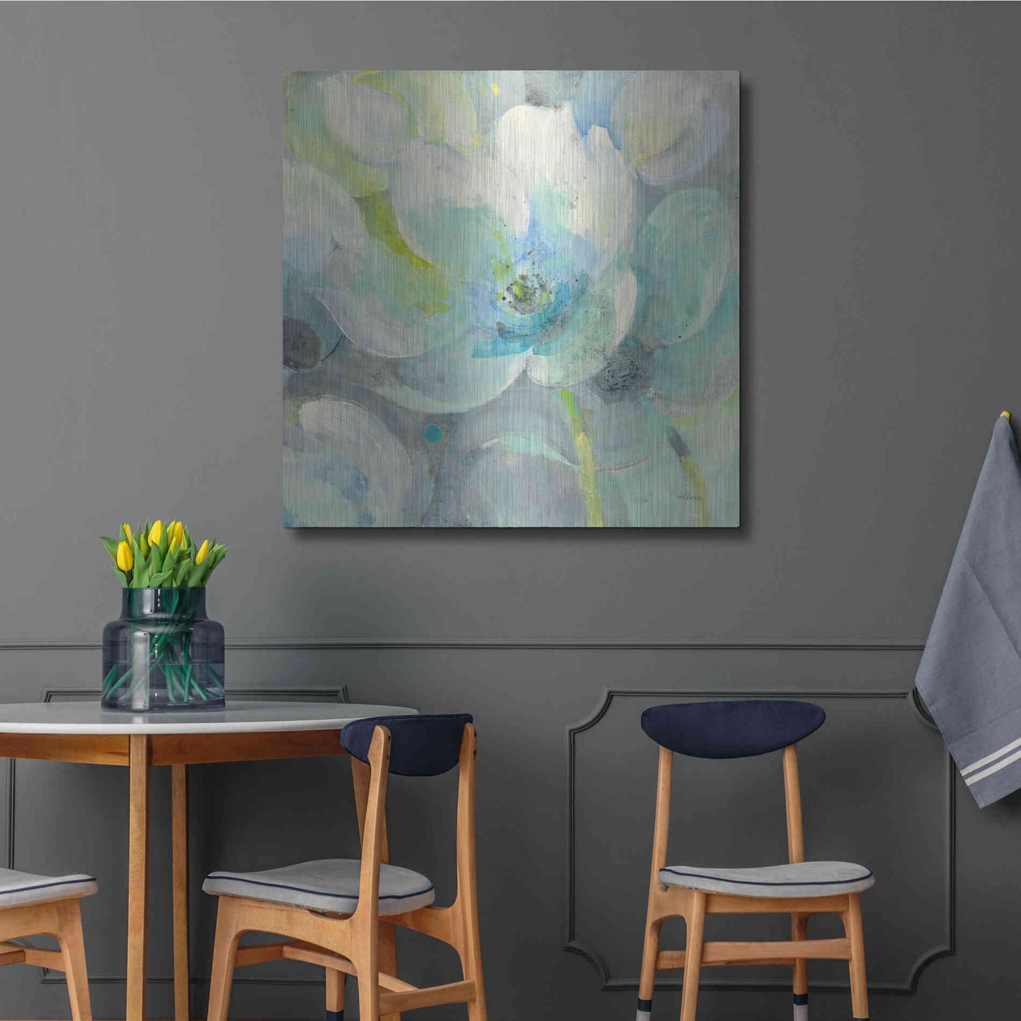 Luxe Metal Art 'Sunny Bloom' by Albena Hristova, Metal Wall Art,36x36