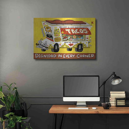 Luxe Metal Art 'Taco Truck' by Jorge R. Gutierrez,36x24