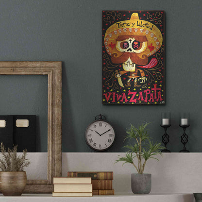 Luxe Metal Art 'Viva Zapata' by Jorge R. Gutierrez,12x16