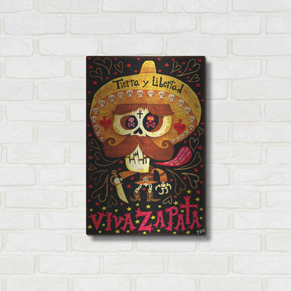 Luxe Metal Art 'Viva Zapata' by Jorge R. Gutierrez,16x24