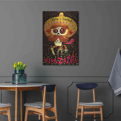 Luxe Metal Art 'Viva Zapata' by Jorge R. Gutierrez,24x36