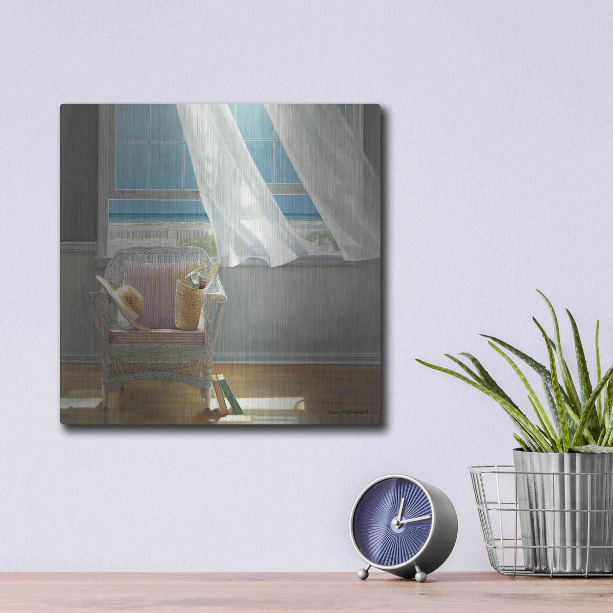 Luxe Metal Art 'Getaway' by Karen Hollingsworth,12x12