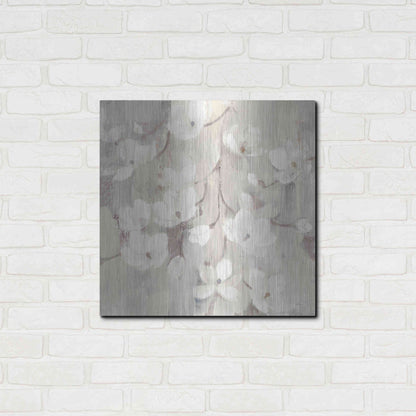 Luxe Metal Art 'Magnolias in Spring II Neutral' by Albena Hristova, Metal Wall Art,24x24