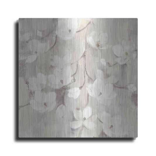 Luxe Metal Art 'Magnolias in Spring II Neutral' by Albena Hristova, Metal Wall Art